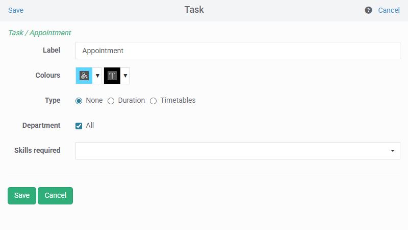 Personalising task lists