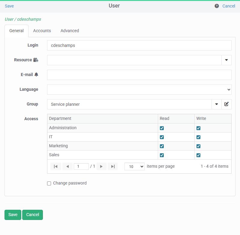 Rights of users of schedule
