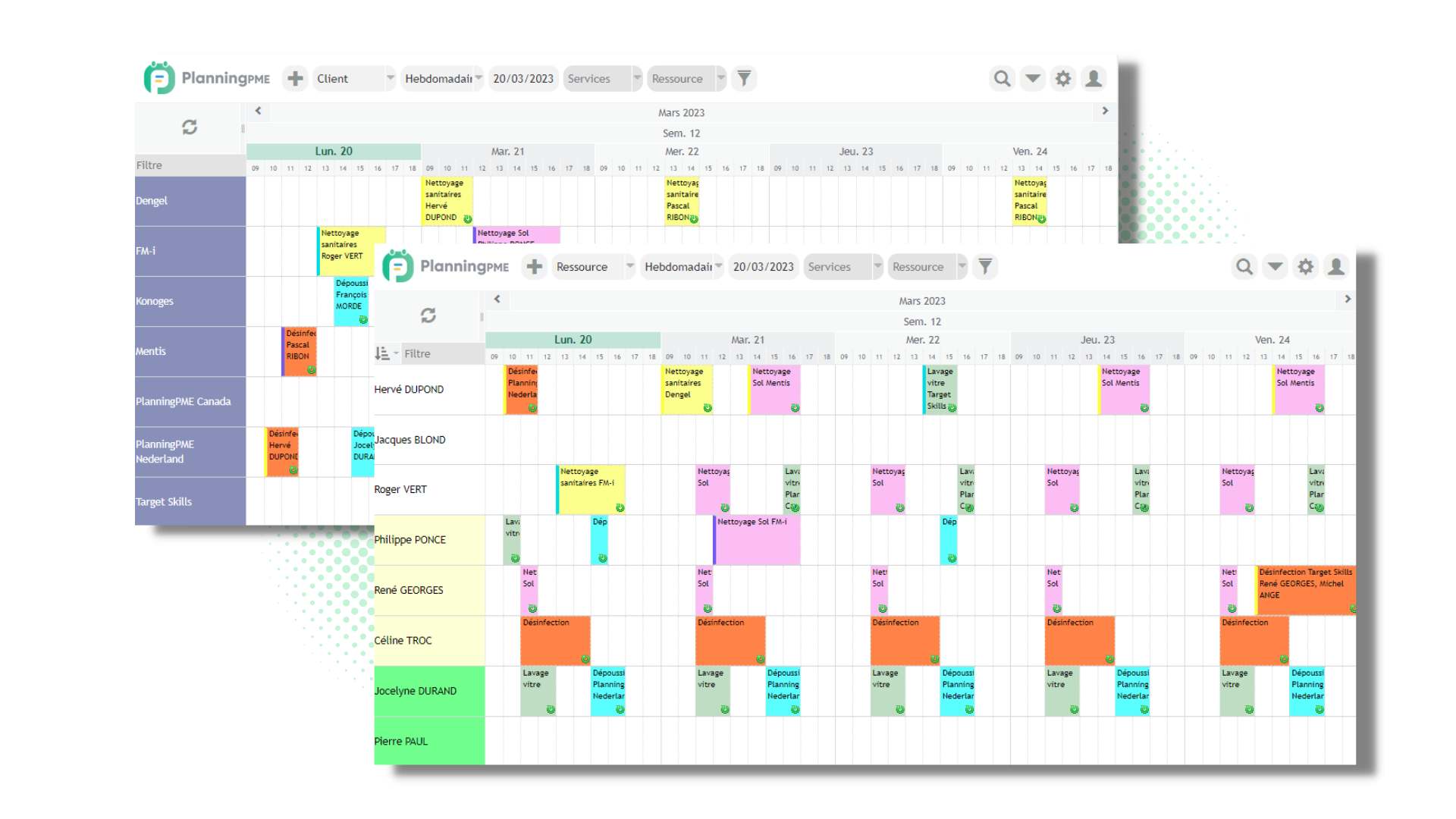 Weekly schedule Weekly schedule