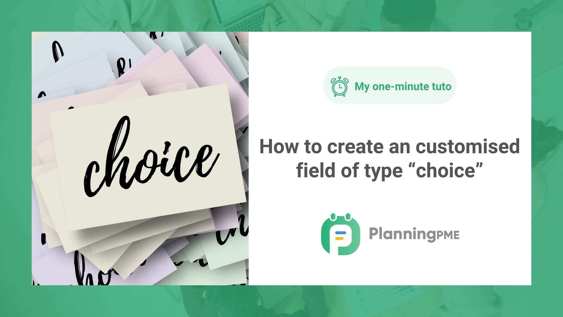How to create a custom field of type �choice�